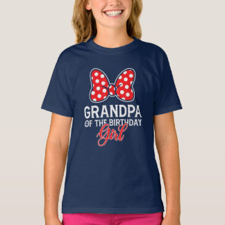 Großvater des Niedlichen rosa Jungen am Geburtstag T-Shirt
