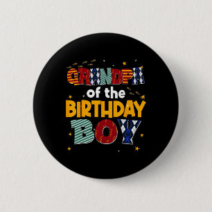 Großvater des Party der Geburtstagsfamilie Button