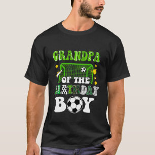 Großvater des Party der Geburtstagsjunge Fußball-F T-Shirt