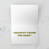 "Großvater du bist die Beste!" Karte (Innenseite)
