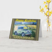 "Großvater du bist die Beste!" Karte (Gelbe Blume)