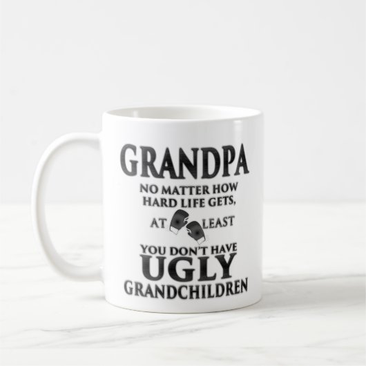 Großvater, du hast keinen üppigen Großkinder-Funny Kaffeetasse (Links)
