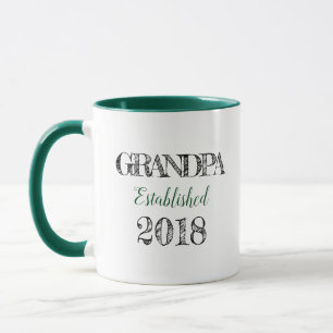 Großvater Est. Geschenk-Tasse 2018 Tasse
