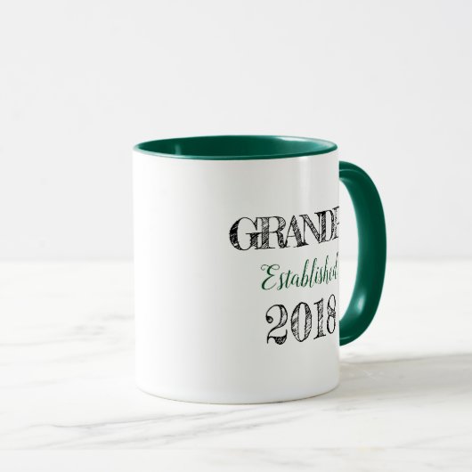 Großvater Est. Geschenk-Tasse 2018 Tasse (VorderseiteRechts)