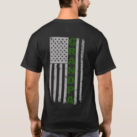 Großvater Flag Pride T-Shirt (Rückseite)