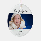 Großvater-Foto Keramik Ornament (Rechts)