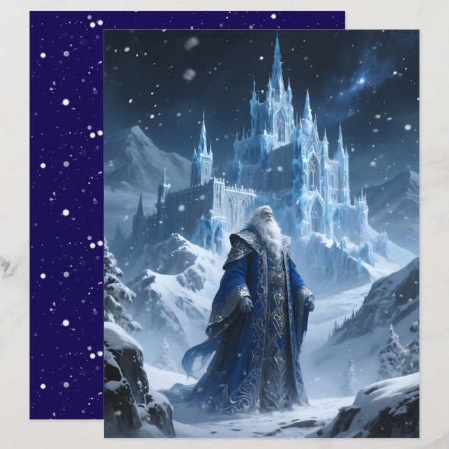 Großvater Frost Scrapbook Papier (Vorne/Hinten)