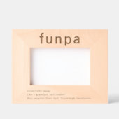 Großvater Funny Definition Etted Picture Frame Geätzte Rahmen (Vorderseite)