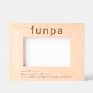 Großvater Funny Definition Etted Picture Frame Geätzte Rahmen