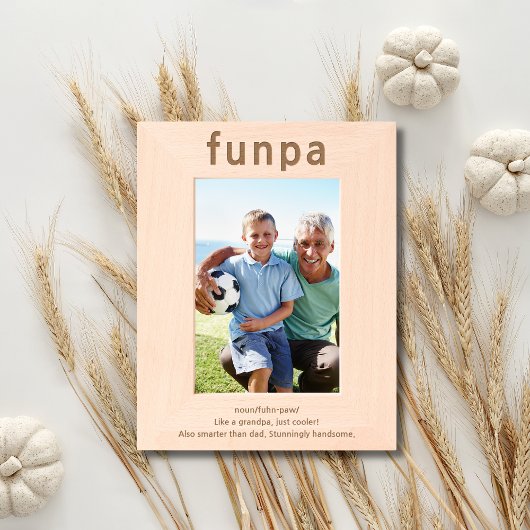 Großvater Funny Definition Etted Picture Frame Geätzte Rahmen