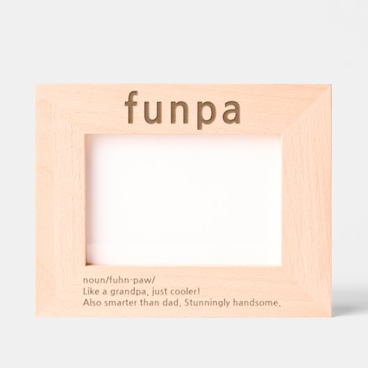 Großvater Funny Definition Etted Picture Frame Geätzte Rahmen (Vorderseite)