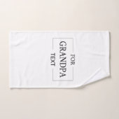 Großvater Geburtstag Personalisiertes Geschenk Handtuch (Handtuch)