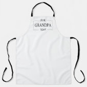 Großvater Geburtstag Personalisiertes Geschenk Schürze (Vorderseite)