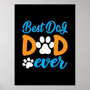 Großvater-Geschenk Bester Hundedaddy Ever Poster