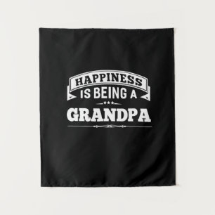 Großvater-Geschenk Glücklich Als Großvater Zu Se Wandteppich