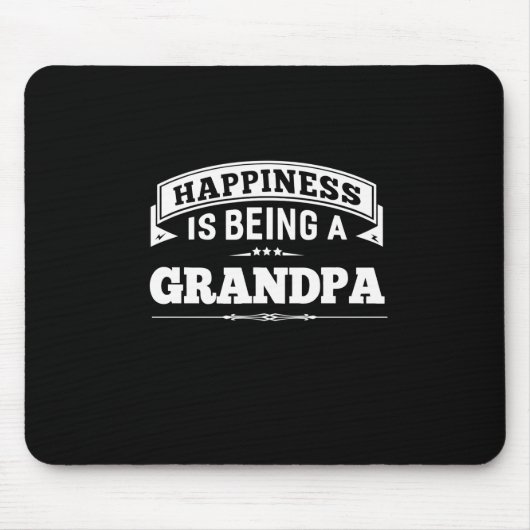 Großvater | Glück ist ein Großvater Mousepad (Vorne)