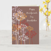 Großvater Großeltern Day Brown Wildblumen Karte (Gelbe Blume)