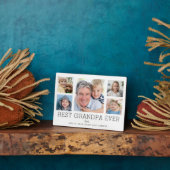 Großvater Großkinder FotoCollage Fotoplatte (Seite)