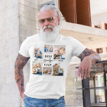 Großvater Großkinder FotoCollage T-Shirt<br><div class="desc">Feiern Sie die Liebe von Opa mit dem T - Shirt "Großvater Großkinder FotoCollage". Dieses personalisierte Tee zeigt eine Collage von wertvollen Fotos, die mit ihren Enkeln besondere Momente erleben. Aus weichem, langlebigem Stoff gefertigt, bietet es Komfort und Stil. Das individuelle Design und der lebhafte Druck machen es zum Herzensgeschenk...</div>