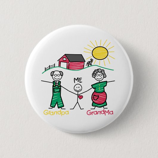 Großvater-Großmutter u. ich Button (Vorderseite)