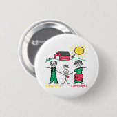 Großvater-Großmutter u. ich Button (Vorne & Hinten)
