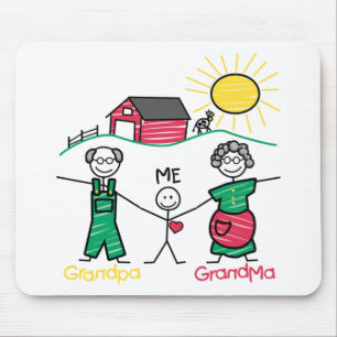Großvater-Großmutter u. ich Mousepad