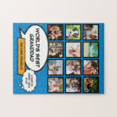 Großvater, Großvater, Großvater 12 Foto Blauer Spa Puzzle (Horizontal)