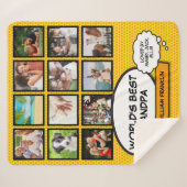 Großvater Großvater Großvater Foto Spaß Comic Buch Sherpadecke (Vorderseite (Horizontal))