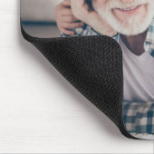 Großvater Großvater Großvater Volles Foto Mousepad (Ecke)