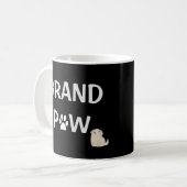 Großvater Großvater Hund Großvater Vatertag Kaffeetasse (Vorderseite Links)