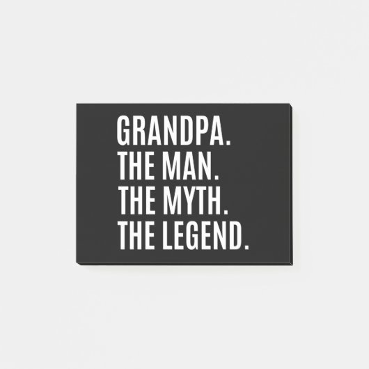 Großvater/Großvater Post-it Klebezettel (Vorderseite)