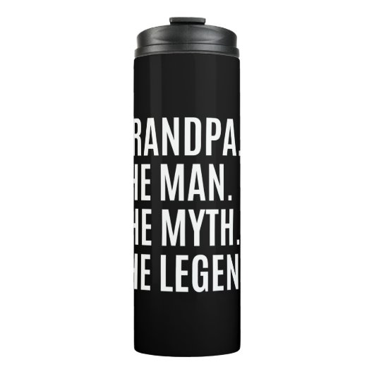 Großvater/Großvater Thermosbecher (Vorderseite)