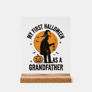 Großvater Halloween-Shirt Erster Grusel-Opa_1 Acrylschild