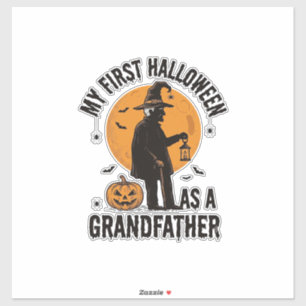 Großvater Halloween-Shirt Erster Grusel-Opa_1 Aufkleber