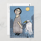 Großvater Heron Postkarte (Vorne/Hinten)