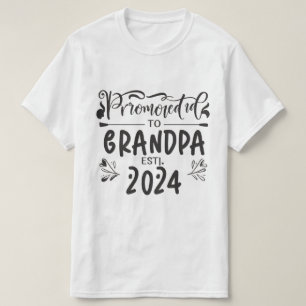 Großvater im Jahr 2024, befördert zu Opa Est. 2024 T-Shirt