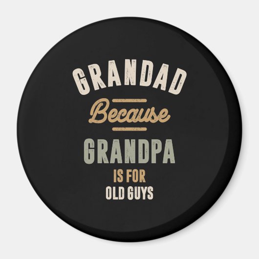 Großvater ist für alte Typ - Vater Magnet (Vorne)