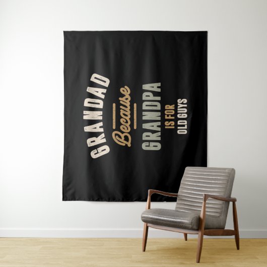 Großvater ist für alte Typ - Vater Wandteppich (Beispiel)