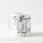 Großvater ist mein Held - POLIZEI Kaffeetasse (Vorderseite Links)