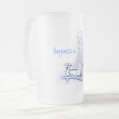 Großvater Joe, Glück ist… Mattglas Bierglas (Vorderseite Links)