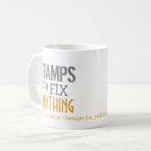 Großvater kann jede beliebige Whimsikäre Niedliche Kaffeetasse (Vorderseite Links)