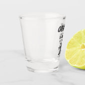 Großvater-Kopf der Familie, in der Liebe nie Schnapsglas (Links)