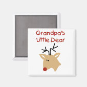 Großvater liebe T - Shirt und Geschenke Magnet (Vorderseite/Rückseite)