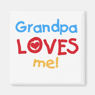 Großvater-Lieben ich T-Shirts und Geschenke Magnet