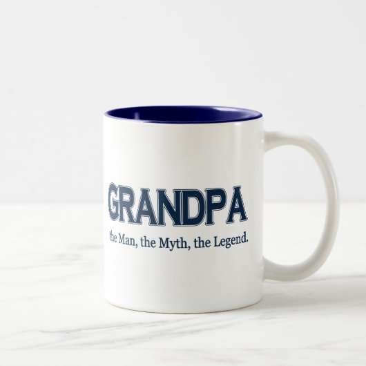 Großvater-Mann-Mythos-Legenden-Tasse Zweifarbige Tasse (Rechts)