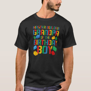 Großvater Master Builder Gebäude Bricks Blocks Fam T-Shirt