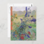 Großvater mit Blume 1909 Postkarte (Vorne/Hinten)