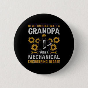 Großvater mit Maschinenbau Button