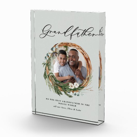 Großvater modernes schicke und elegante leafarbene fotoblock (Rechts)