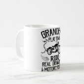 Großvater Motorrad lustige Lama-Geschenke lustige Kaffeetasse (Vorderseite Links)